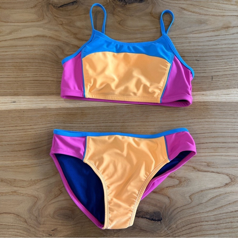 O'Neil Kids Bikini in Pink, Orange, and Blue